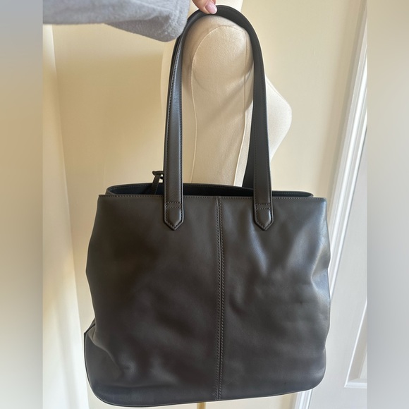 DKNY Gray Genuine Leather Bag With Handles - Picture 2 of 10